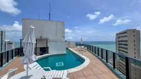 Apartamento confortável c piscina a 100m da praia
